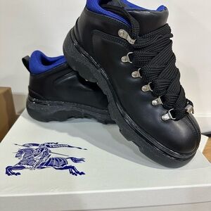 Burberry Black and Blue Men's Boots